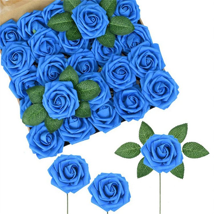 Artificial Ivory Foam Flowers DIY Wedding Bouquets Bride Be Party Tables Home Decorations Dried Pampas Style Valentine's Day