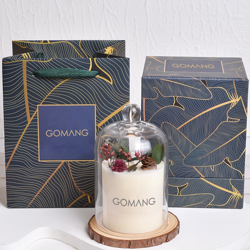 Forest Classic Home Fragrance Gift Set New Condition Dried Flowers Air Freshener and Soy Wax Scented Candle for Bars