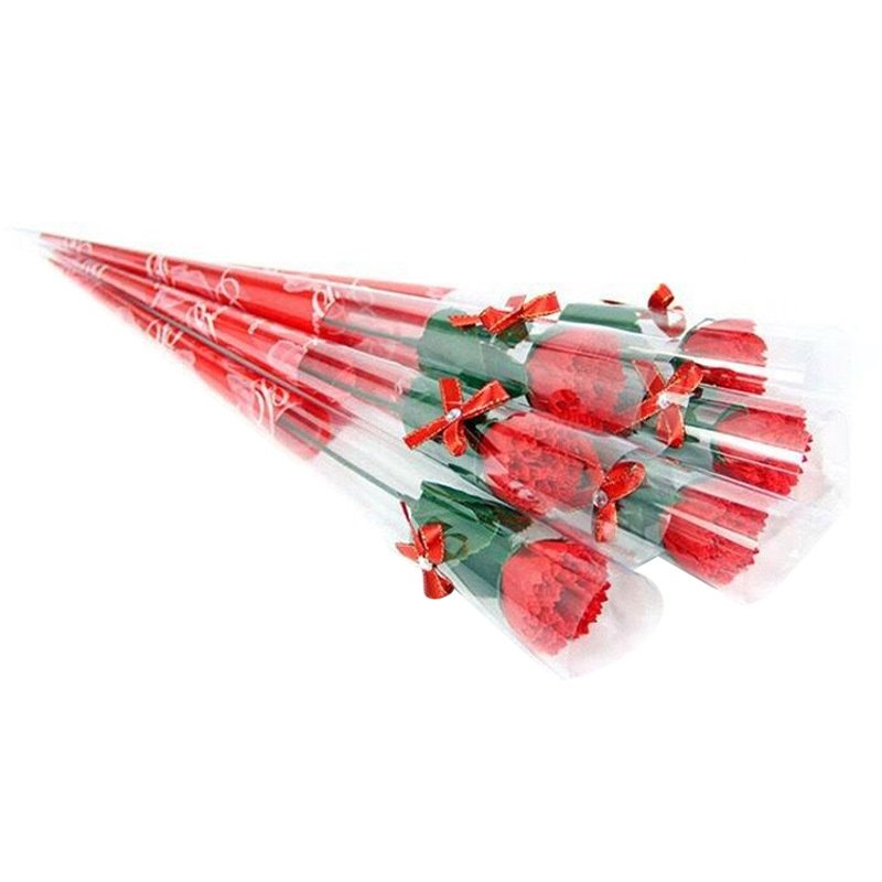 Hot-sale Real Velvet Rose Flower Artificial Rose Single Thick Stem For Wedding Christmas Party Gifts