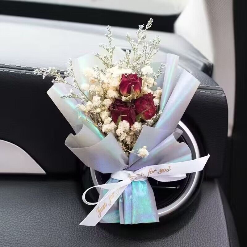 Custom Printed Logo Flower Wedding Birthday Decoration Clothing Gift Wrapping For Gifts preserved dried rose flowers