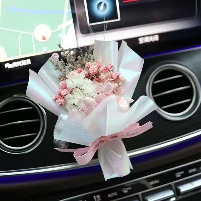 Custom Printed Logo Flower Wedding Birthday Decoration Clothing Gift Wrapping For Gifts preserved dried rose flowers