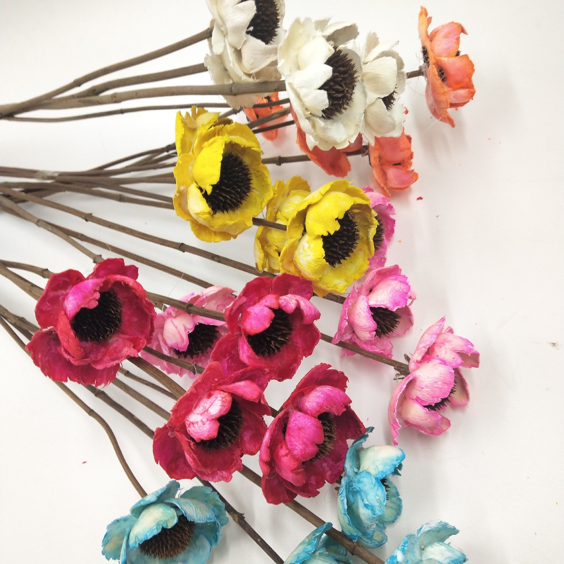 N-090 Yunnan Wholesale Dried flower bouquet wedding poppy flower dry for Wedding home Table Centerpiece Decor