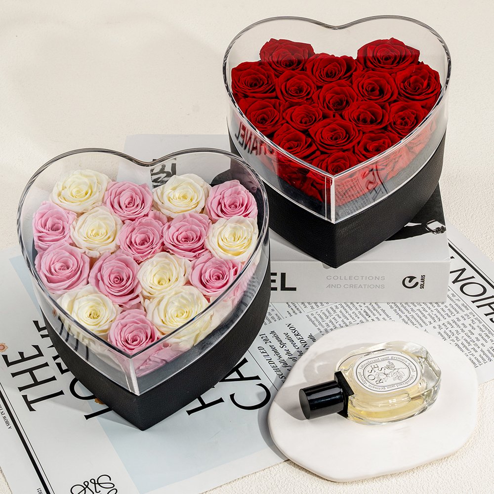 Saint Valentin Preserved Rose Immortal Eternelle Mixed Flower Day Gifts High Quality Colorful Natural Dried Preserved Flowers