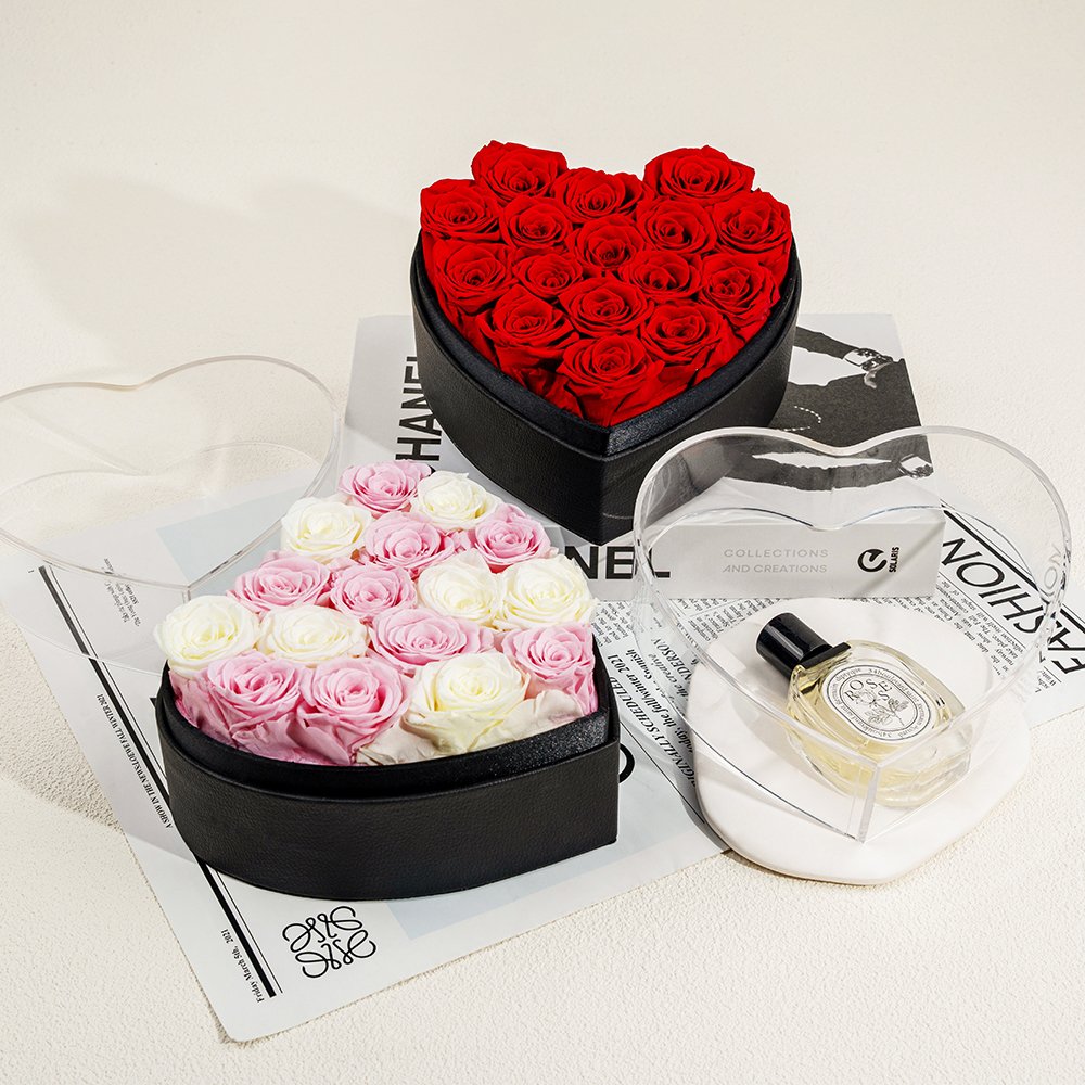Saint Valentin Preserved Rose Immortal Eternelle Mixed Flower Day Gifts High Quality Colorful Natural Dried Preserved Flowers