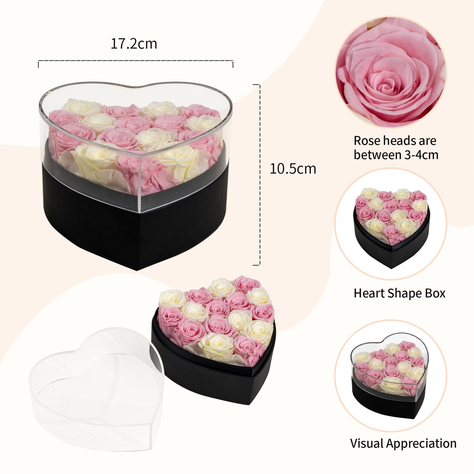 Saint Valentin Preserved Rose Immortal Eternelle Mixed Flower Day Gifts High Quality Colorful Natural Dried Preserved Flowers