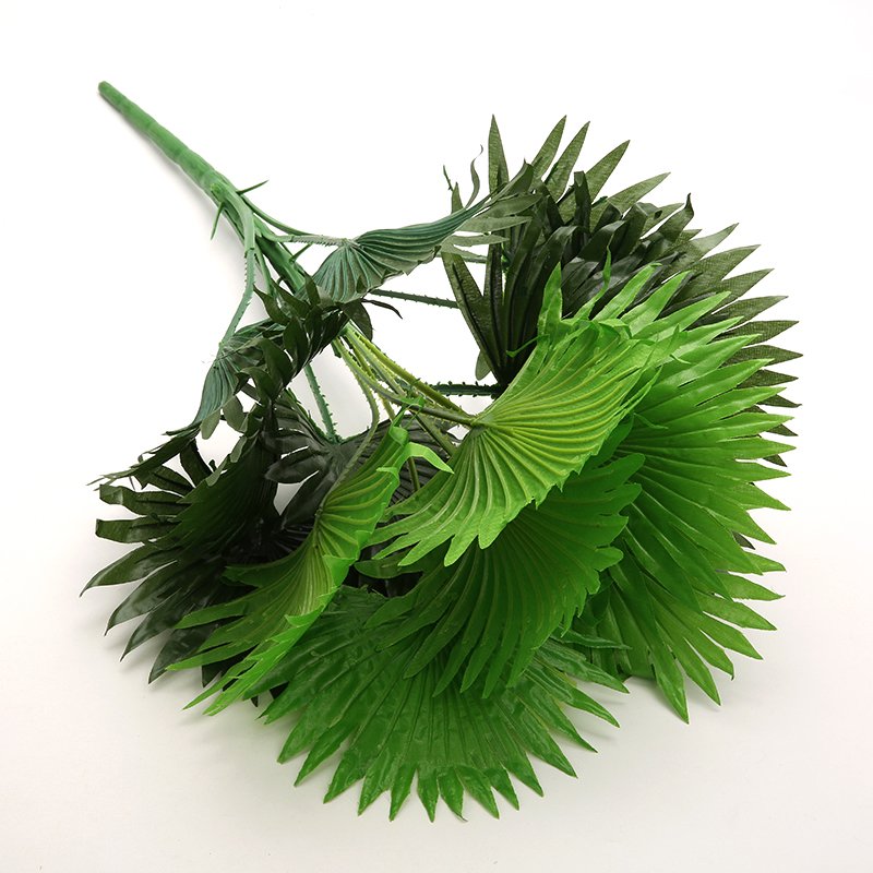 B04 Artificial Plant green Turtle Leaves green palm tree leaf artificial tropical leaves