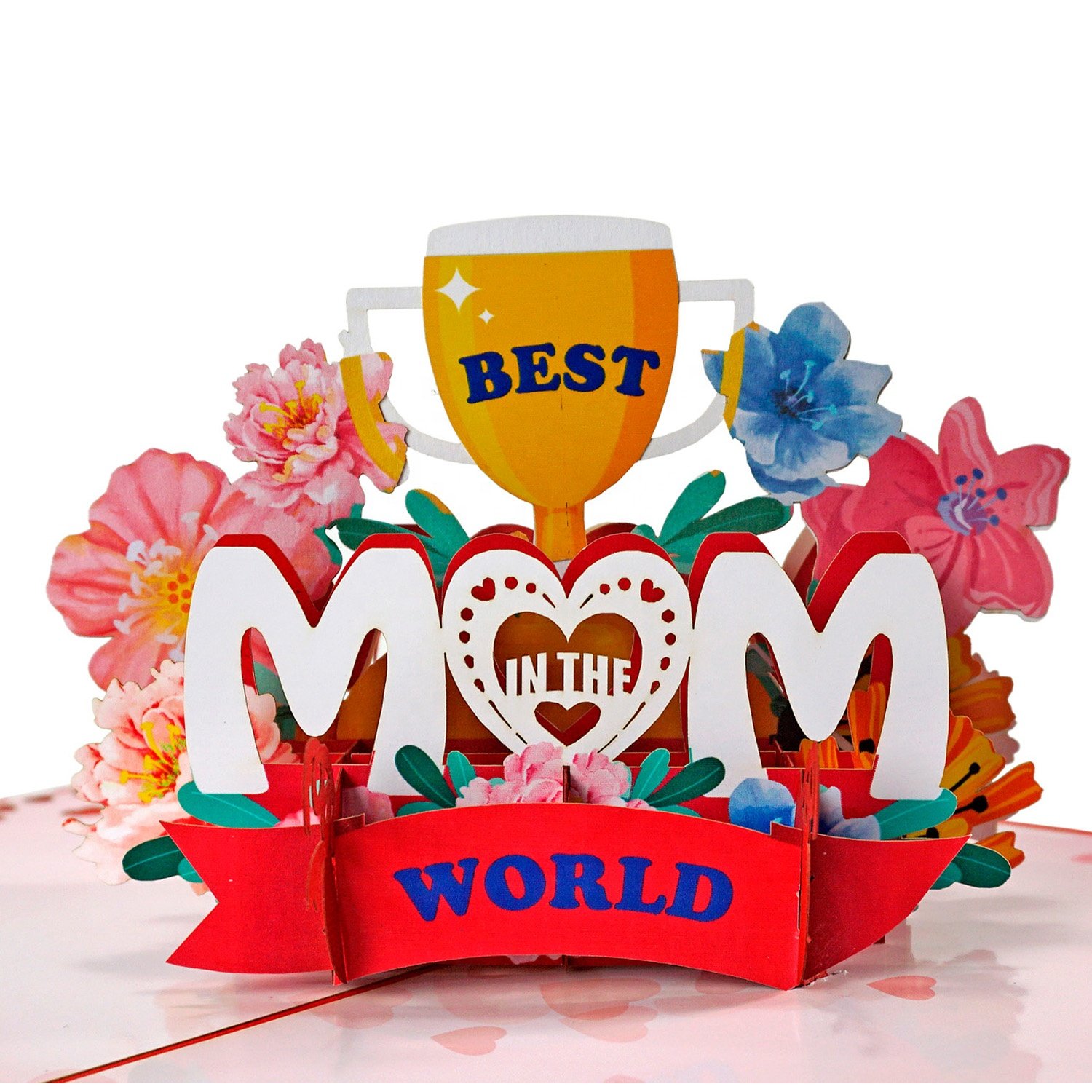 HMG Best Selling High Quality Paper Design Greeting 3D Popup Card OEM ODM
