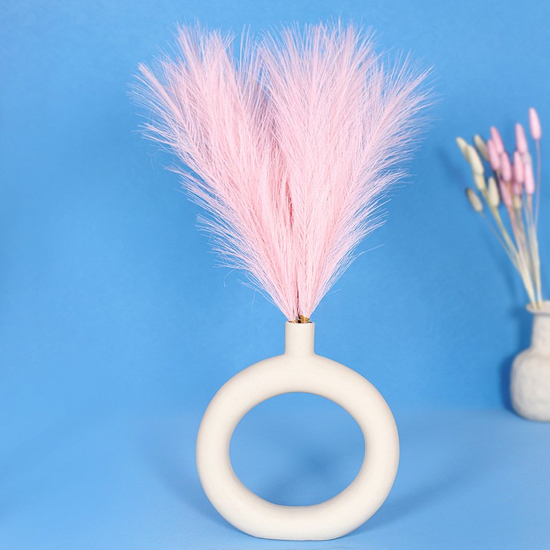 55cm Dried Grass Fluffy Pampas Bouquet Plants Live Flower Arrangements Wedding Boho Coffee Table Home Fall Farmhouse Room Decor