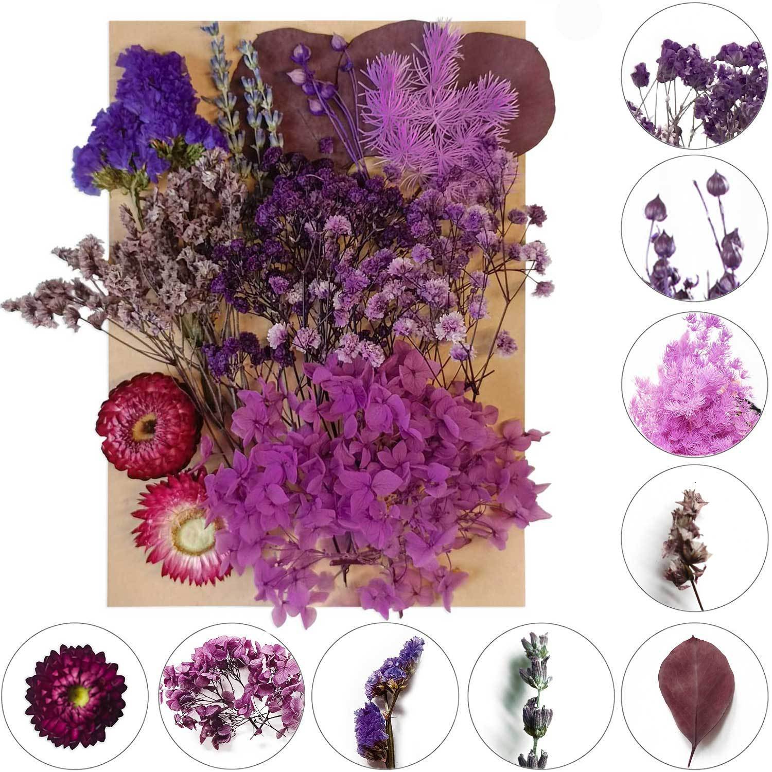 ZS006 Boho Mini Mixed Natural Scented Real Dried Flowers And Plants Bag Package Nail Candles Resin Silica Gel Mold