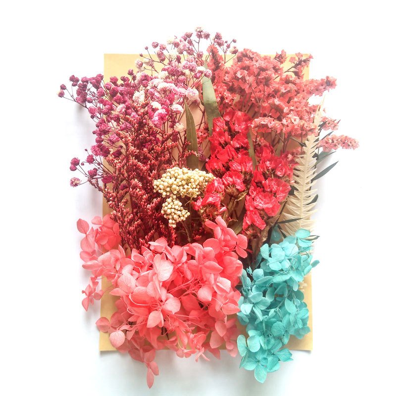 ZS006 Boho Mini Mixed Natural Scented Real Dried Flowers And Plants Bag Package Nail Candles Resin Silica Gel Mold