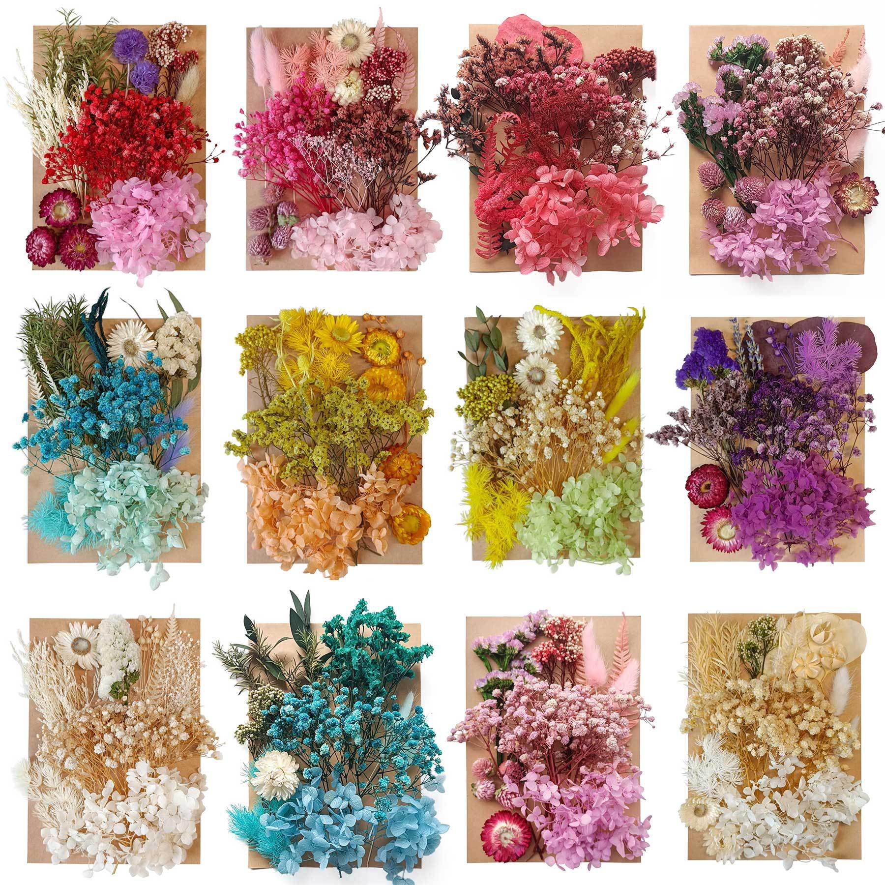 ZS006 Boho Mini Mixed Natural Scented Real Dried Flowers And Plants Bag Package Nail Candles Resin Silica Gel Mold