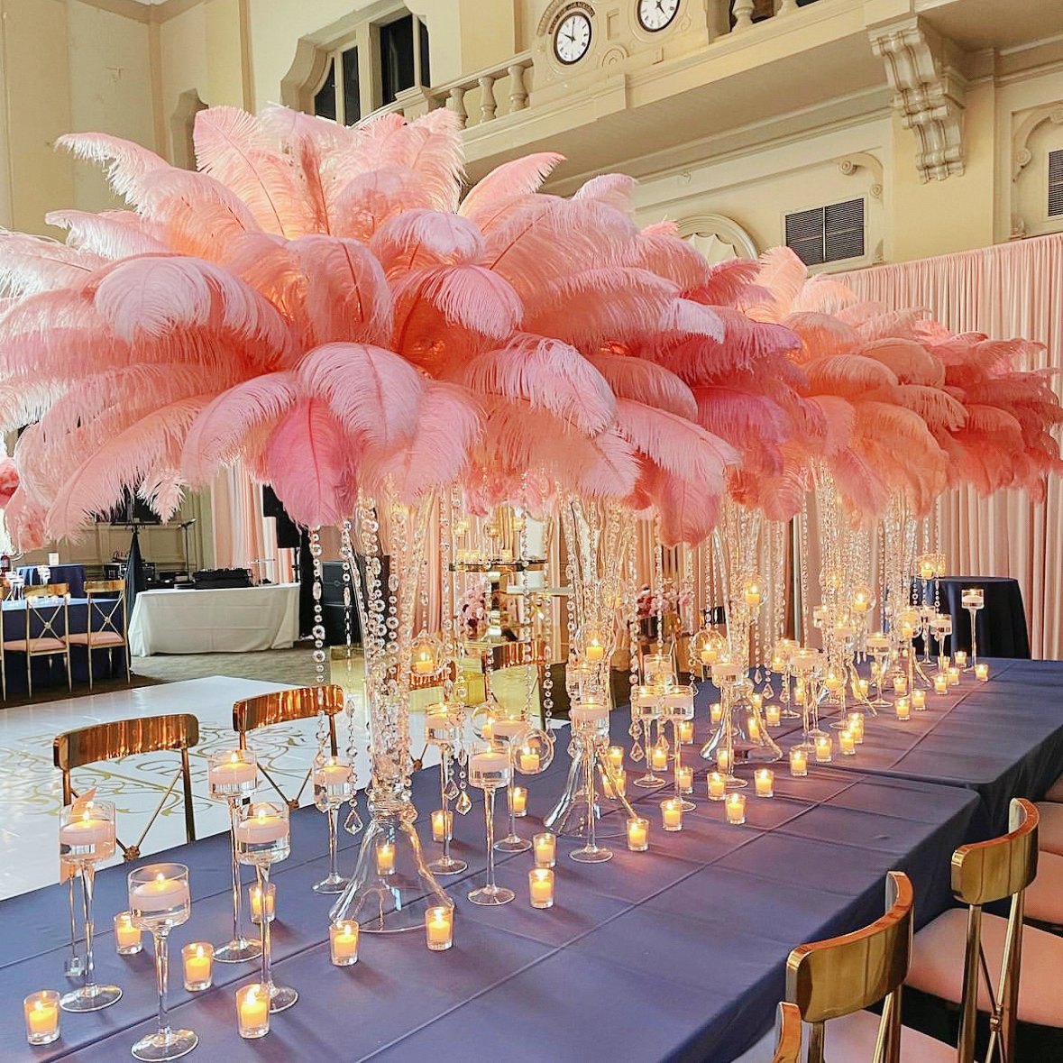 Factory Best-selling Handcraft 100% Feather Fringe Ostrich Boa Feather for Wedding Decoration & Supplies Ostrich Feather