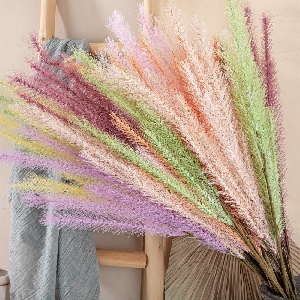 Dog Tail Malt Grass Dried Flowers Plants Artificial Family Decoration Wedding Road Flower Wall Fake Flower Holding Decorative