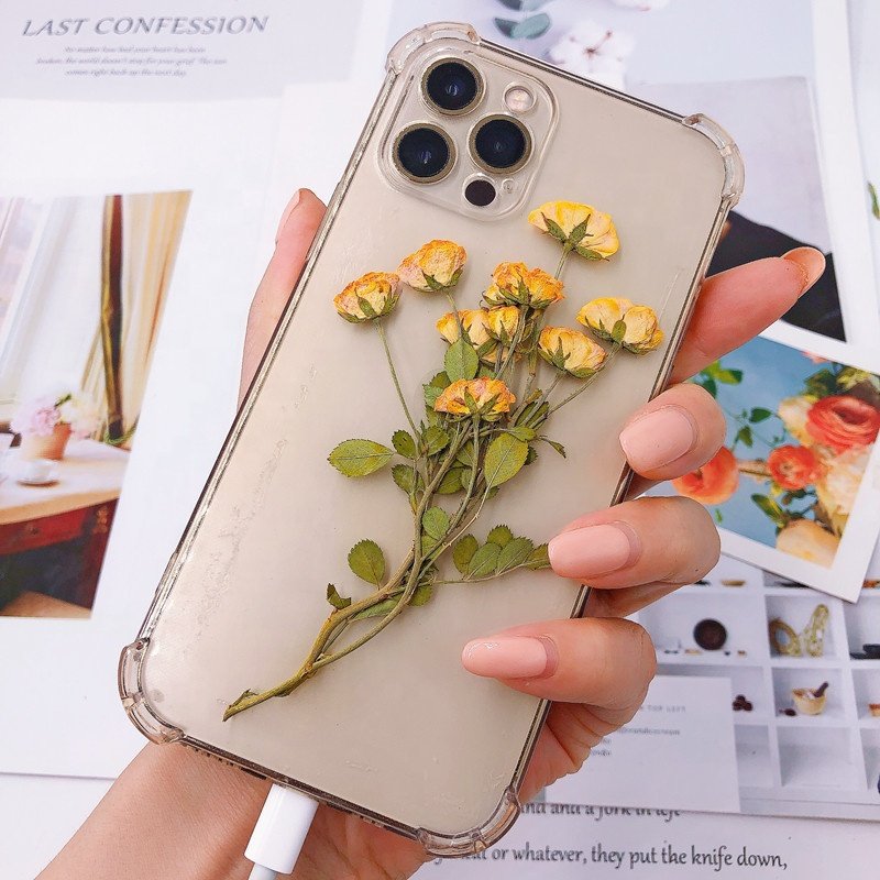 MNR1929 dried small rose flowers for DIY phone case