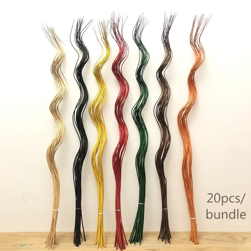 Dried natural curly willow branch stick 120 cm decorative flowers, vase fillers, fragrance oil diffuser