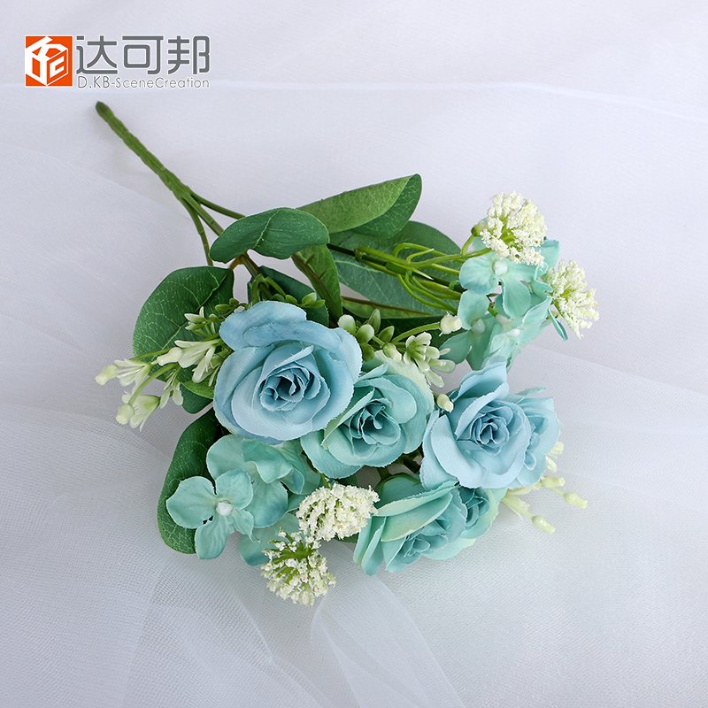 Wholesale Hot Selling High Quality Artificial arrangement Rose Flowers Branches Wedding Decoration Flower