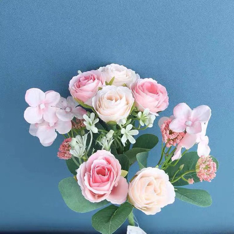 Wholesale Hot Selling High Quality Artificial arrangement Rose Flowers Branches Wedding Decoration Flower
