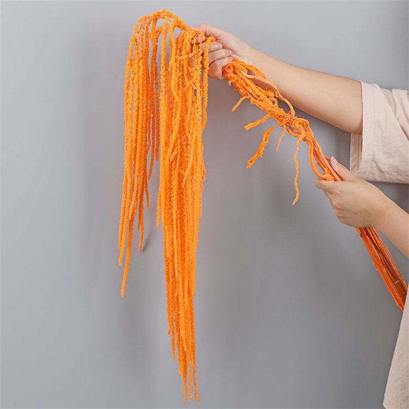 IFG Amazo White Boho Psychedelic Millet Preserved Artificial Hanging Rice Flowers for Wedding Home Party Dining Decor