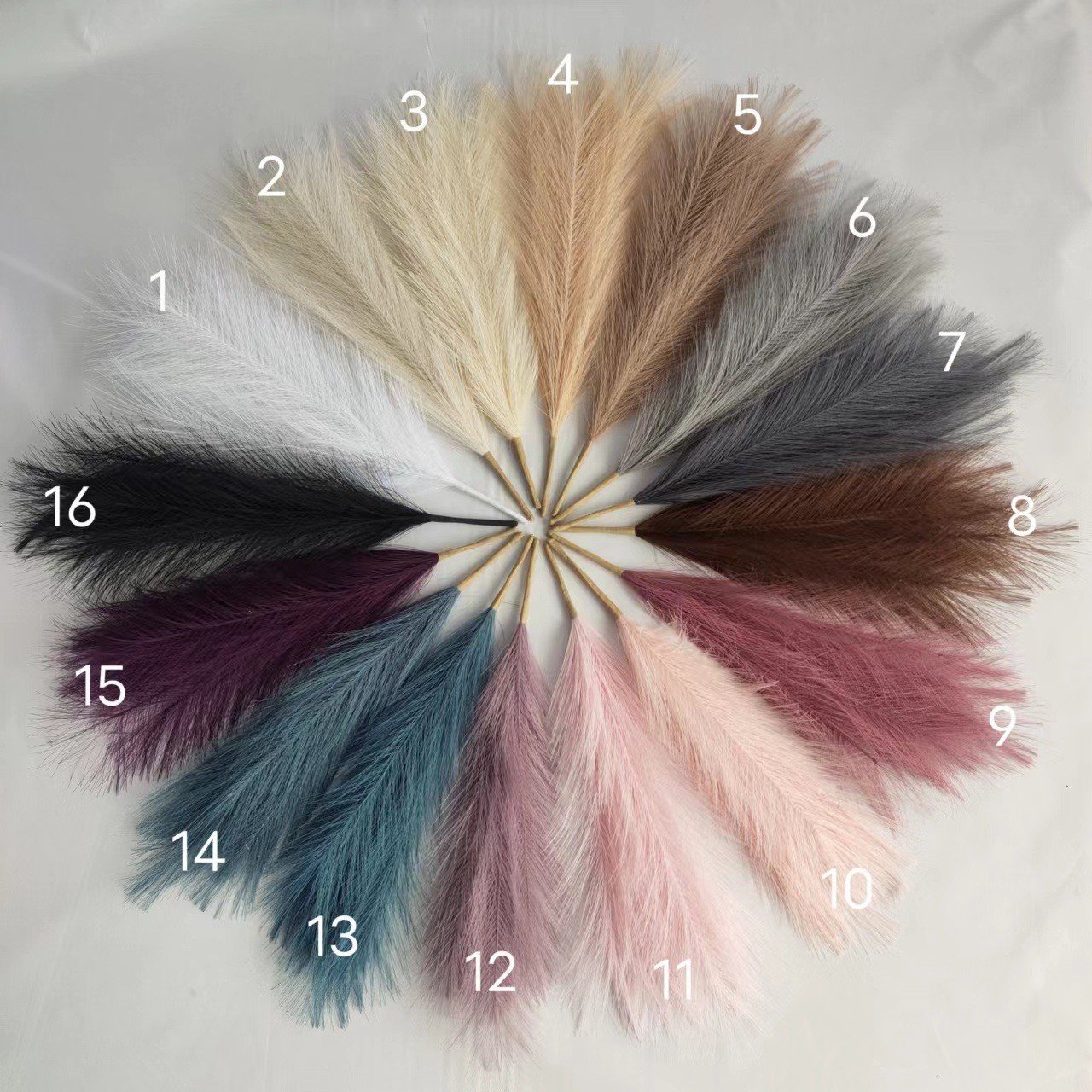 Pampas Grass Wedding Decoration Boho Home Decor Flowers Dried Flower Grey Natural JH220157 Wholesale Silk