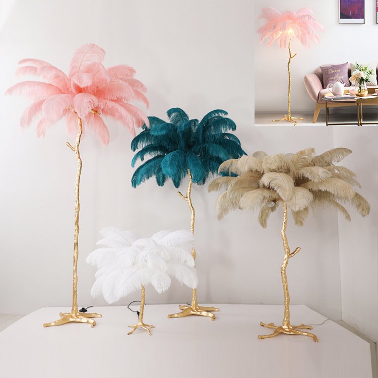L-FT Wholesale 15-80 cm real large ostrich feather home wedding wall decorative white pink purple blue ostrich feathers for sale