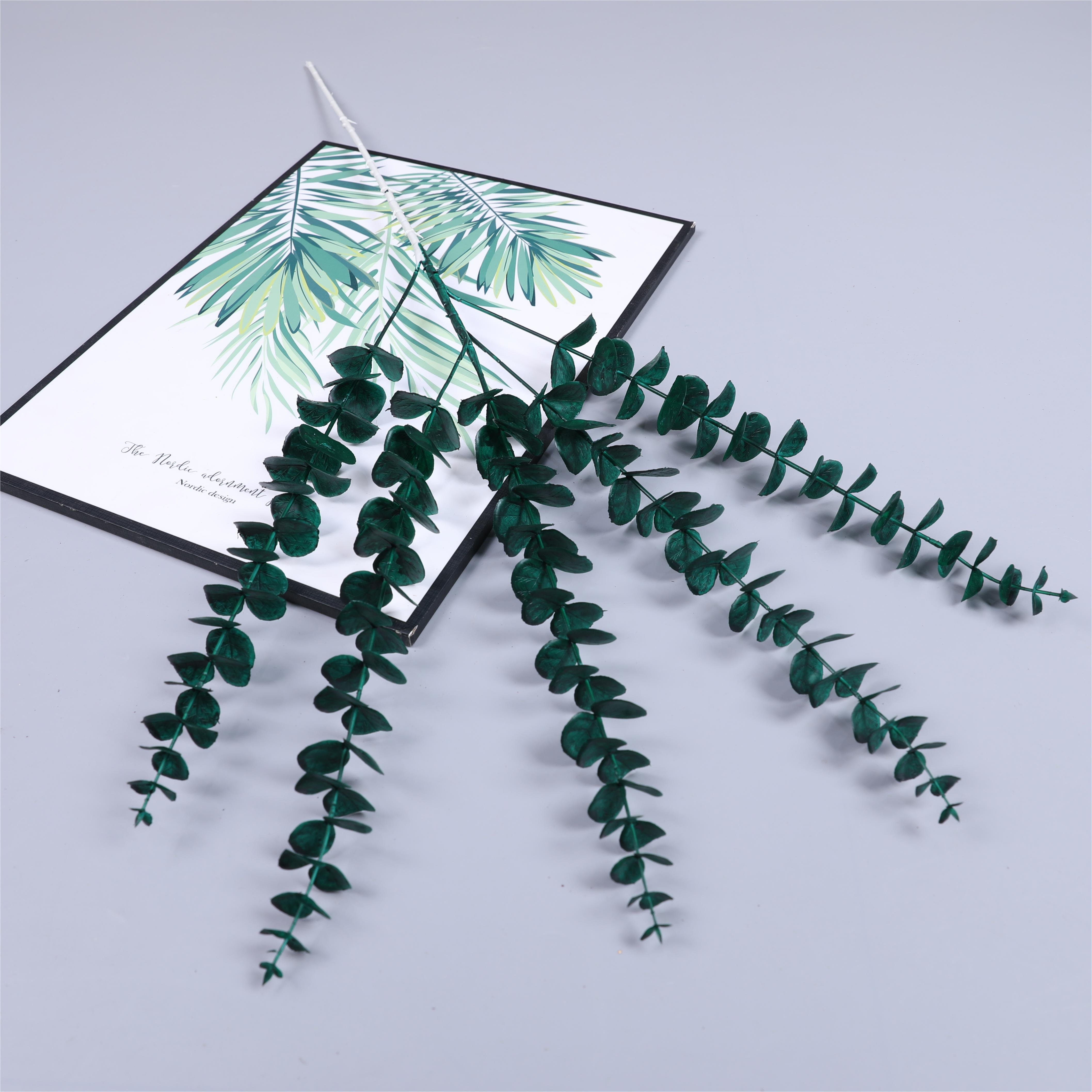 Hot Selling Artificial Eucalyptus Leaf Dried Flowers Simulated Natural Flowers Plants Wedding Stage Background Decoration