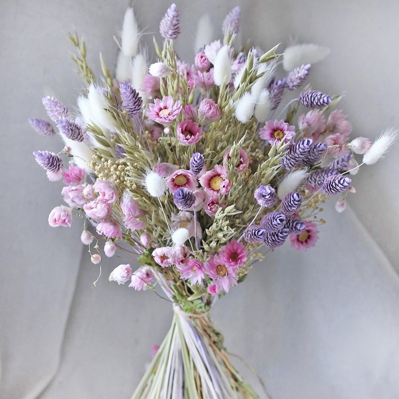 2024 hot selling dried flowers dried oats bunny tails grass green color natural bouquet for decoration DIY