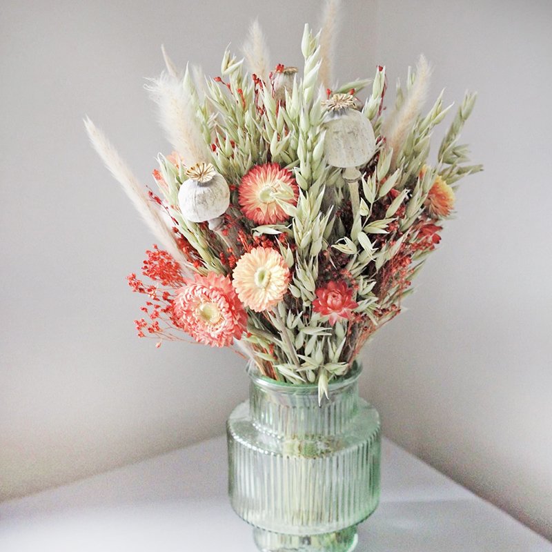 2024 hot selling dried flowers dried oats bunny tails grass green color natural bouquet for decoration DIY