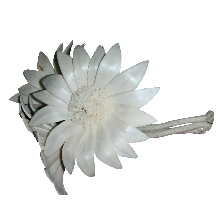 Cotton Wick Reed Diffuser Sola Wood Artificial Flower Dried sola wood flower fragrance handmade sola flower for home decoration