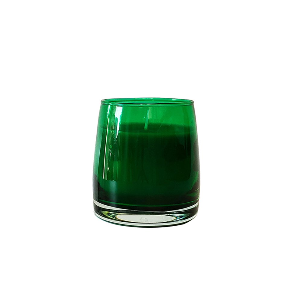 Candle wedding favors dye ceramic jar luxury aroma holder gold soy wax scented colorful glass cube tall memorial candle