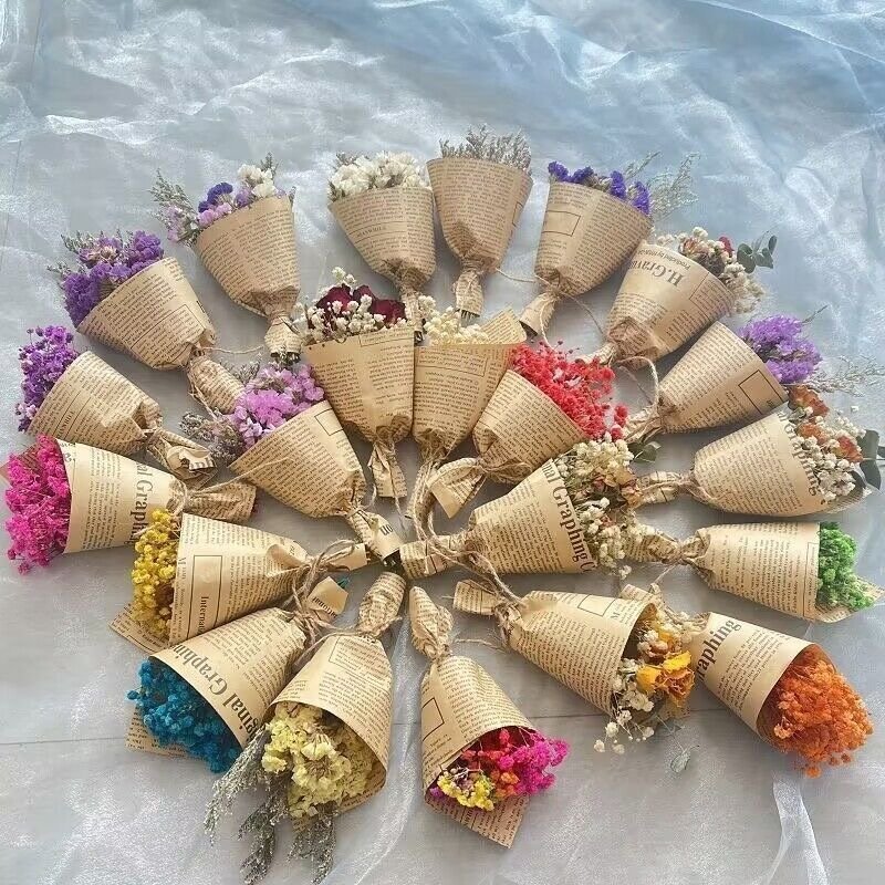 Mini dried flower bouquet for sale DIY Decor fascinating flower dried rose bunch