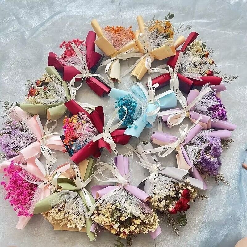Mini dried flower bouquet for sale DIY Decor fascinating flower dried rose bunch