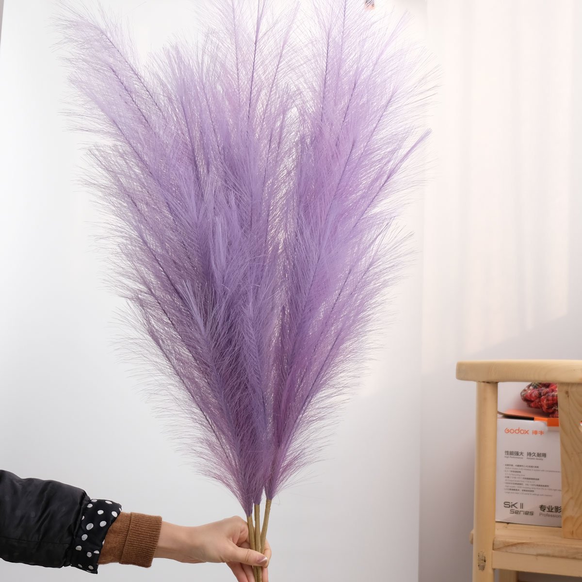 Christmas decor Artificial Pampas Grass Bouquet Dried Decorative Flowers for Home Decoration
