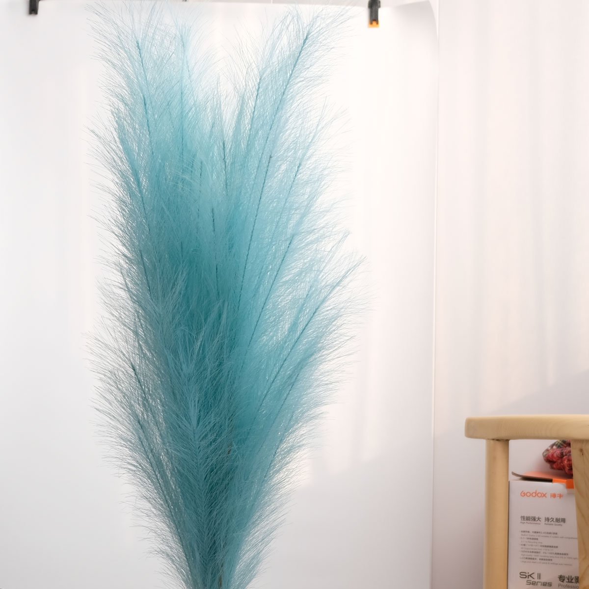 Faux Pampas Grass Large for Tall Floor vase Filler artificial Cream/White Colored pampas Grass