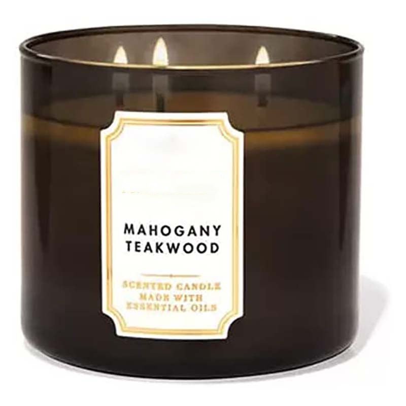 Wholesale Private Label 2 Wick Candle Glass Jar 100% Soy Wax Dried Flower White Barn 3 Wick Scented Candle with Crystals Inside