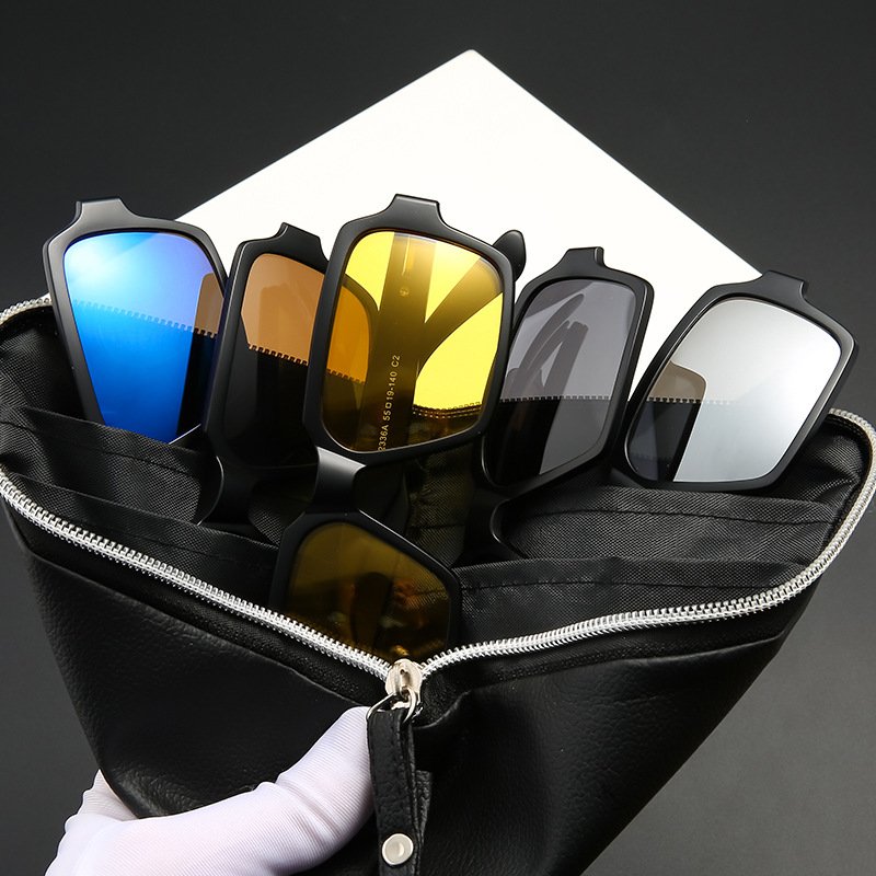 FW Classic Vintage Brand Designer Big Frames Chunky Sun Glasses Women Men Unique Rectangle Custom Sunglasses Logo