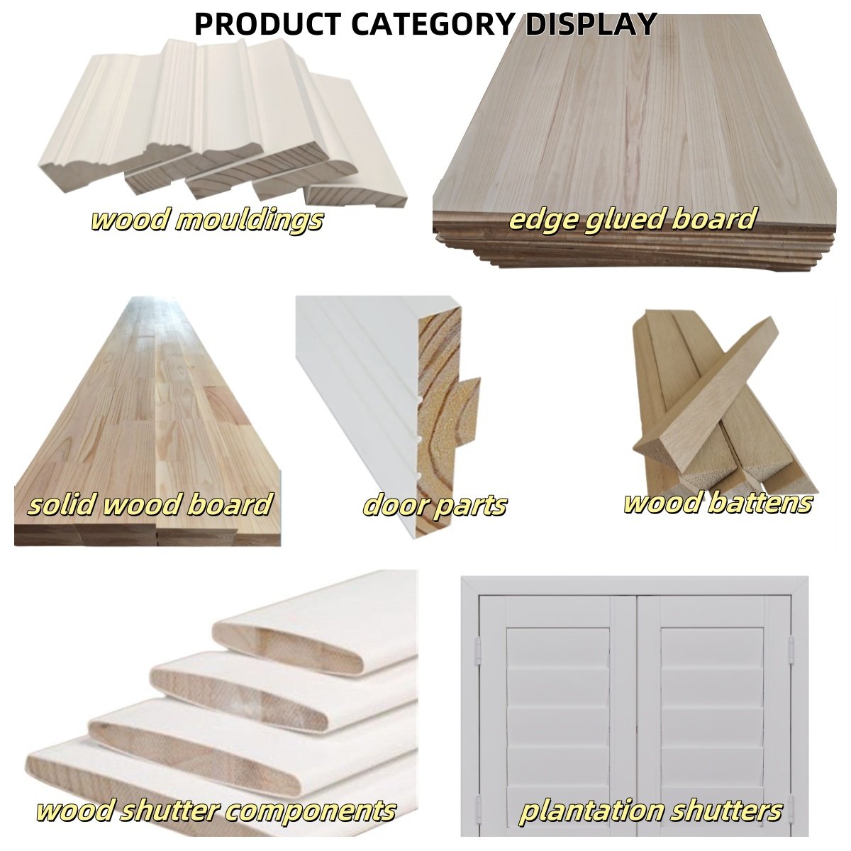 Manufacturer wood moulding Primed Solid Wooden home decoration skirting board Half splay style baseboard or architrave