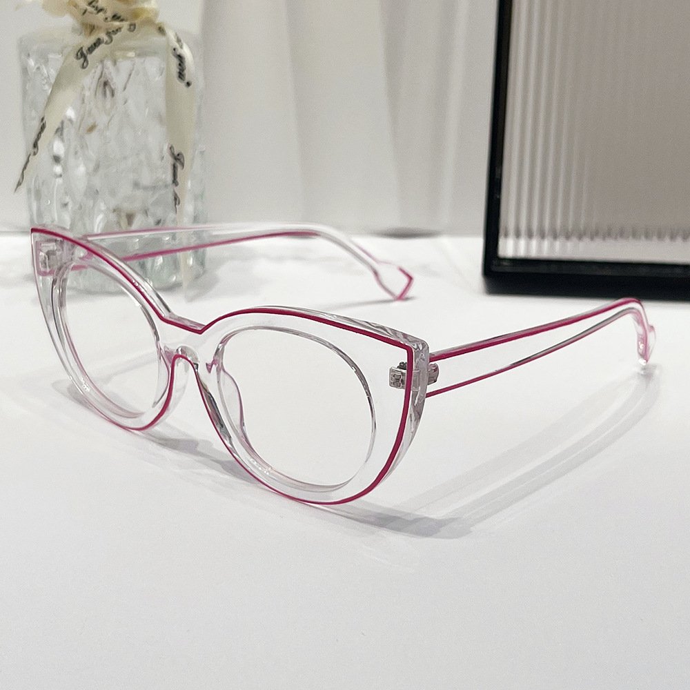 2024 Frame Latest Stylish Designer Optical Eyeglasses Cat Eye Glasses Frames Round Eyeglass