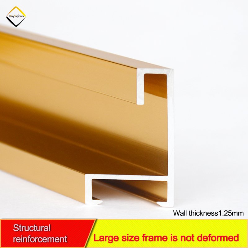 Factory Manufacturer House Decoration Customizable Metal Picture Photo Frame Aluminum Strip Frames Moulding Aluminum Profile