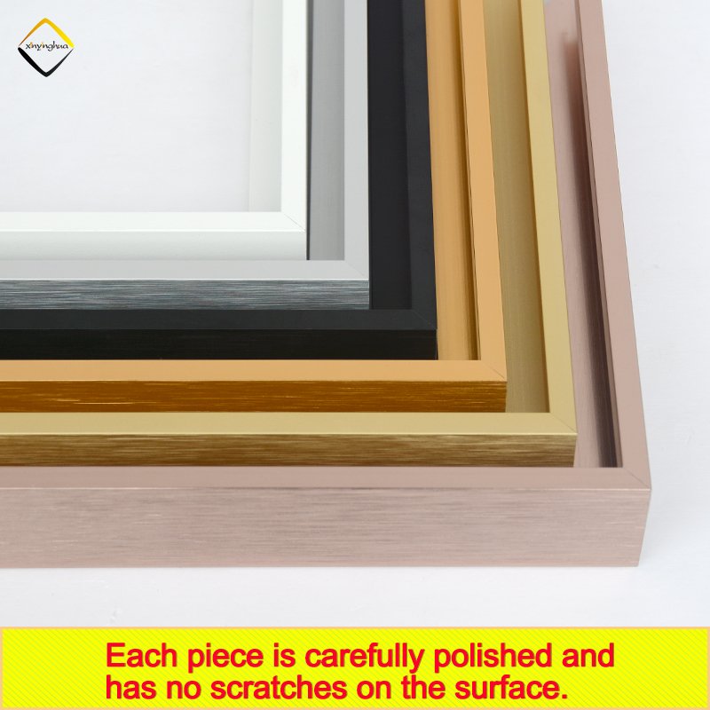 Factory Manufacturer House Decoration Customizable Metal Picture Photo Frame Aluminum Strip Frames Moulding Aluminum Profile