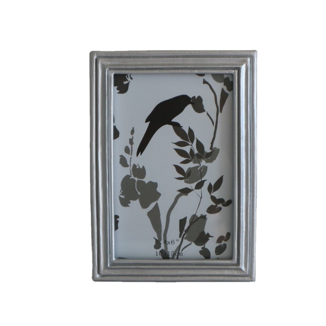 Hand-Crafted Resin Picture Frame Iron Material with Easel for Tabletop & Wall Gallery Photo Displays