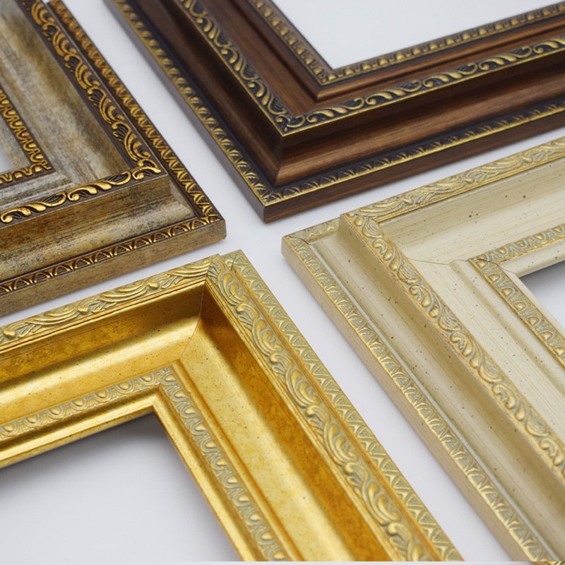 Factory Wholesale Vintage Nordic Style Oil Picture Frame Canvas Mirror Frame ps picture frame moulding