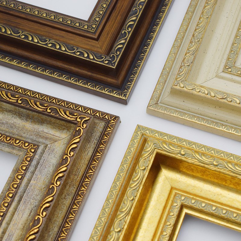 Factory Wholesale Vintage Nordic Style Oil Picture Frame Canvas Mirror Frame ps picture frame moulding