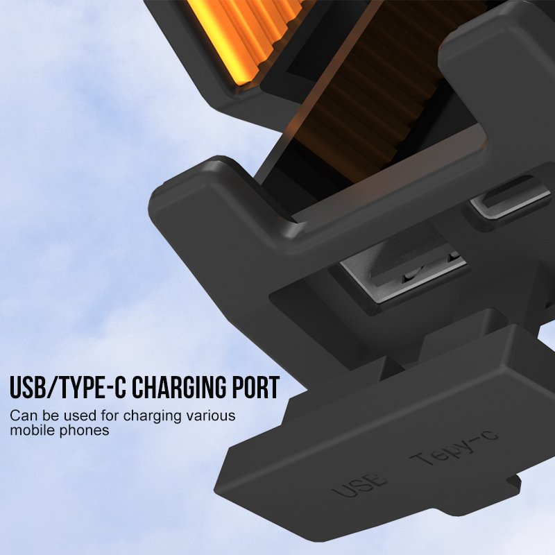 360 Degree Rotatable Bike Waterproof Mobile Holder With Charger Motorcycle Mobile Holder Waterproof Charger
