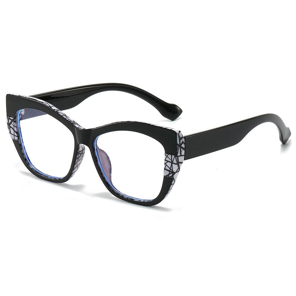Cheap Price Eyeglasses Frames Anti Blue Light Glasses For Women Cat Eye Round Glasses Frame In Stock