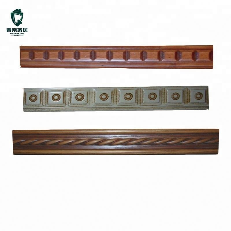 Home Decorative Teak Cabinet Frame Skirting Wood Moulding