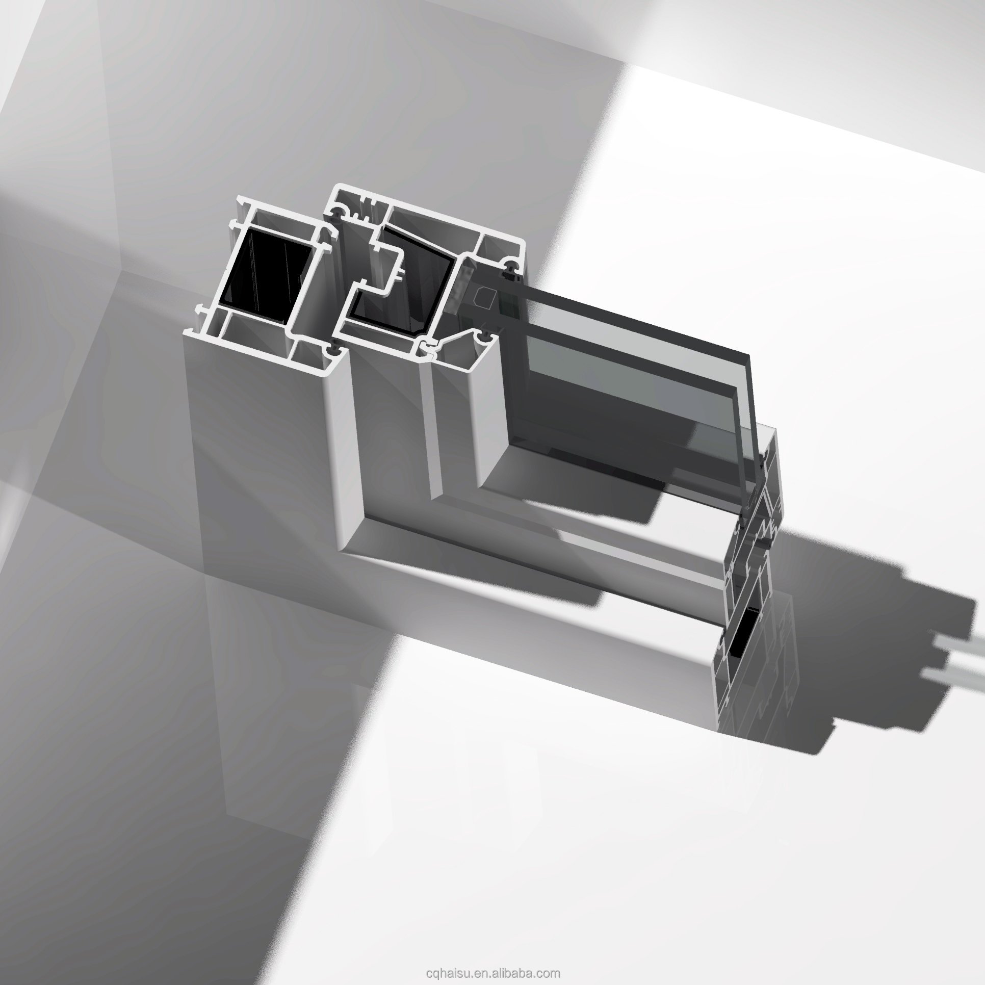 60mm Casement Wooden UPVC Plastic Door Frames and Windows Moulding Custom ODM OEM