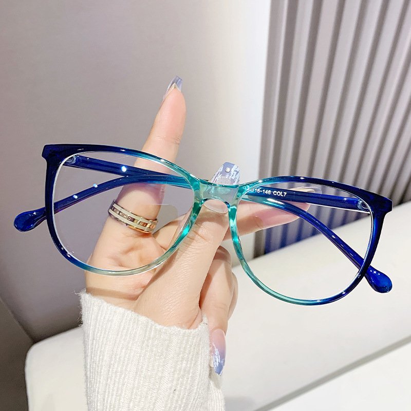 2024 big frame eyewear optical eyeglasses vintage computer glasses anti blue light blocking glasses for men women