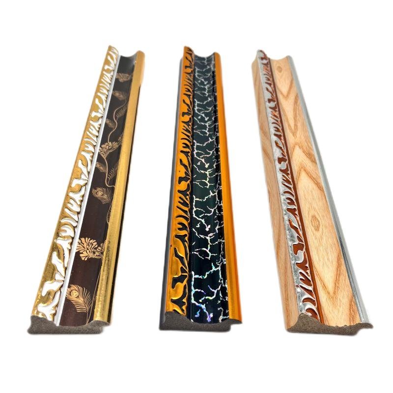 black color plastic shadow box frame molding profile in yiwu china