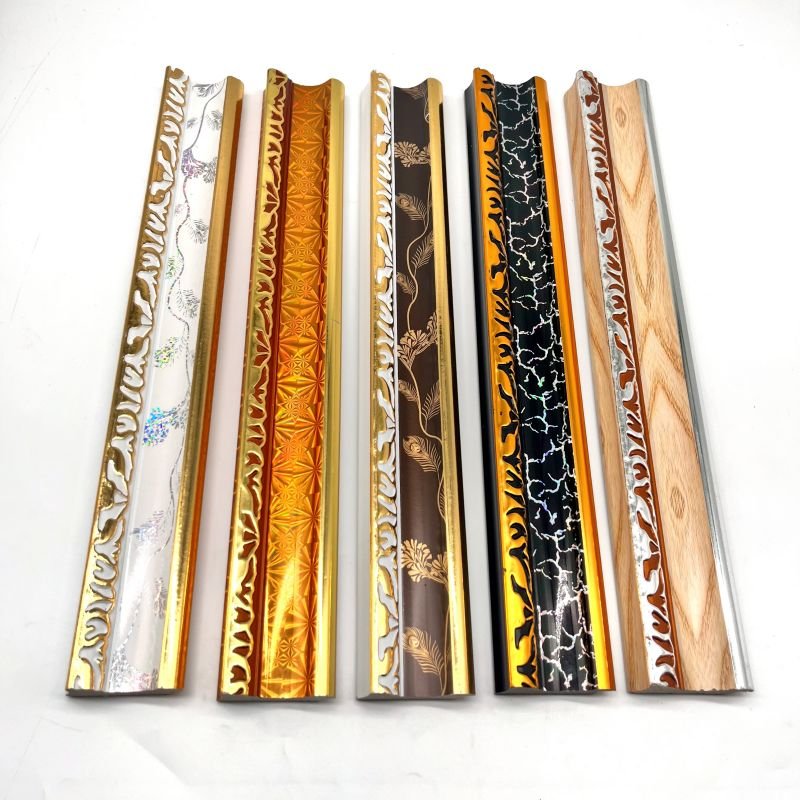 black color plastic shadow box frame molding profile in yiwu china