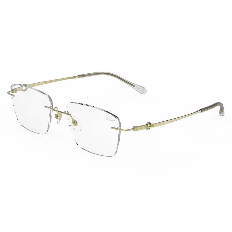Custom Logo Eye Spectacle Men Flexible Optical Frames Thin Titanium Eyewear Rimless Glasses for Men Eye Protecter